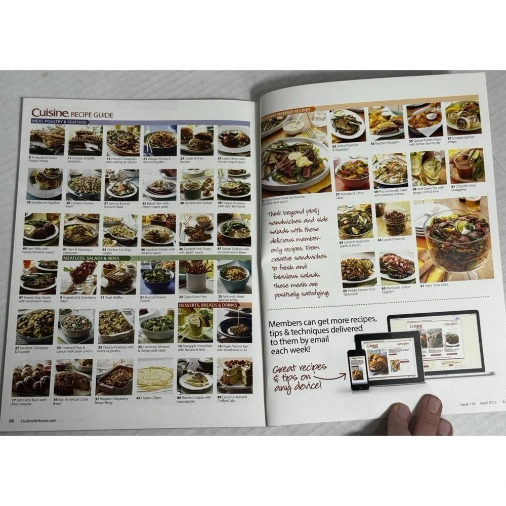 Cuisine at Home Magazine Lot 11 Exclusive Members Edition 2013-2018 Recipes